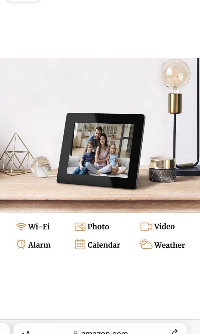 Dragon Touch Digital Picture Frame photo frame, 8-Inch Wi-Fi Digital Photo  Frame with IPS