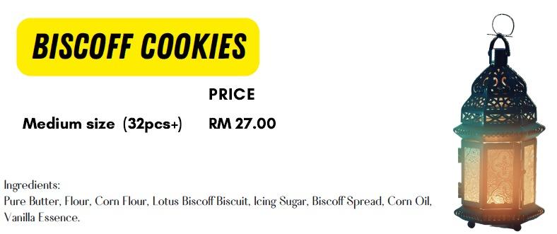 E. Cookies Raya 2022 - Biscoff Cookies, Food & Drinks, Homemade Bakes ...
