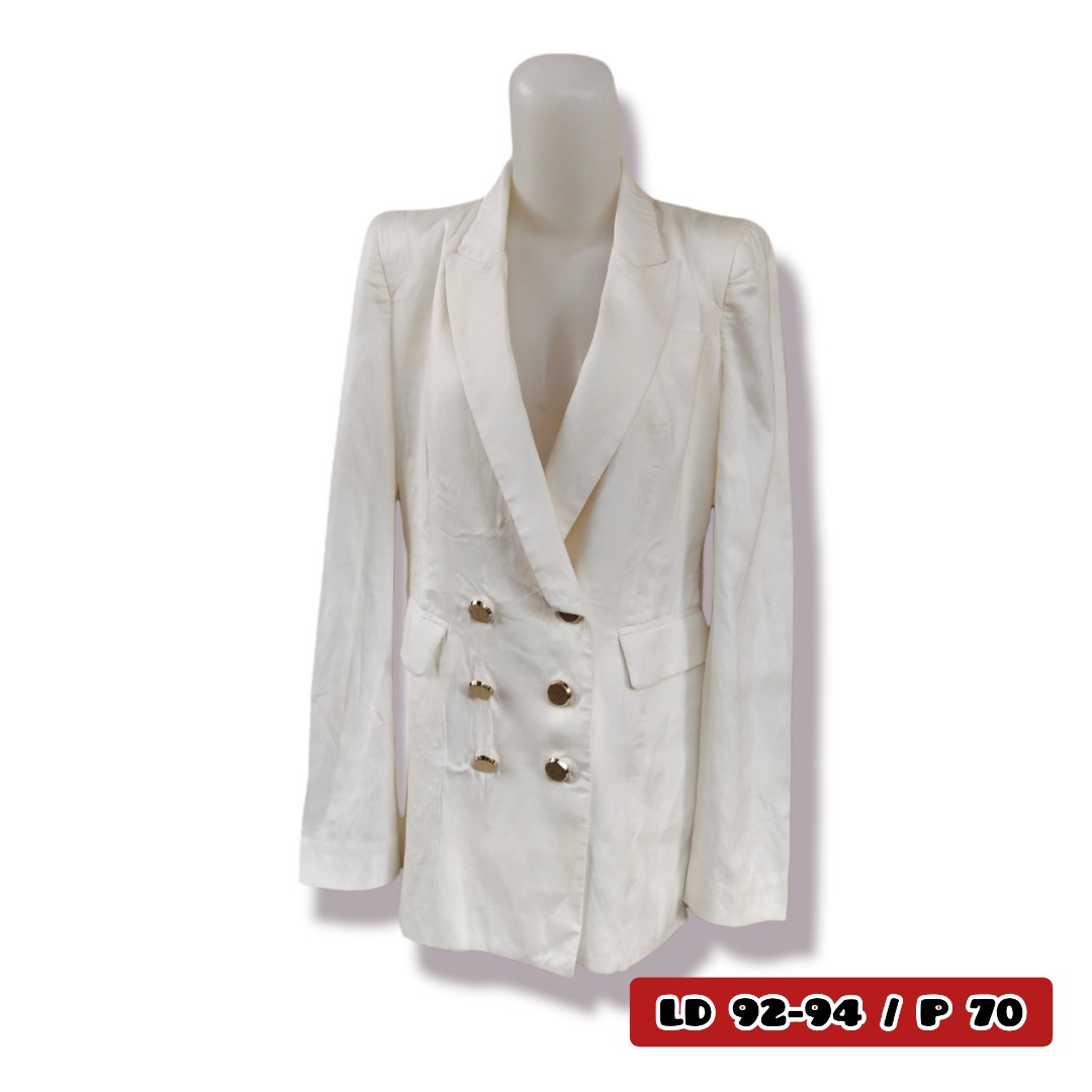 EGOIST - WHITE BLAZER, Fesyen Wanita 