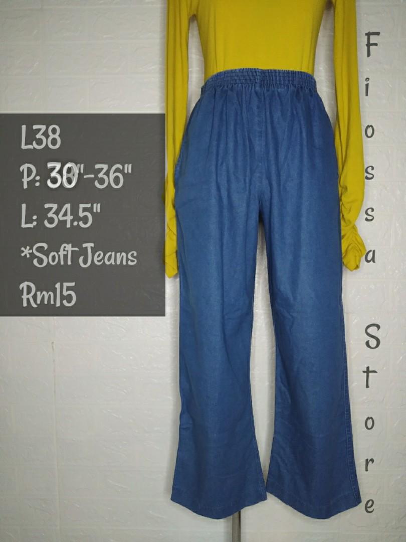 Elastic Jeans L38, Women's Fashion, Bottoms, Jeans \u0026 Leggings on Carousell