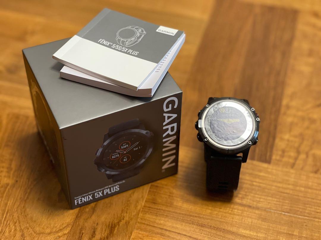 Garmin fenix 5 plus sapphire edition black with black new arrivals band