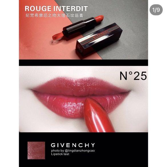 Givenchy rouge interdit n25 on sale