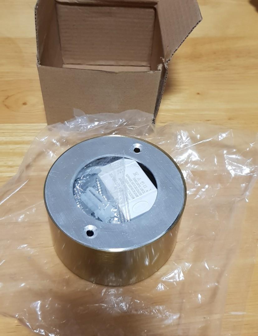 Gold Downlight LED Tricolor or Pin light (Category: Lighting) located in Manila. Submitted by jmgco (Listing ID 1150374550, Image 2). Description: Downlight or Pin light Tricolor LED built in Gold Brass finish 220v 5 watts brand new never used rfs: did not fit the hole in my ceiling bdo/ gcash sf c/o buyer.