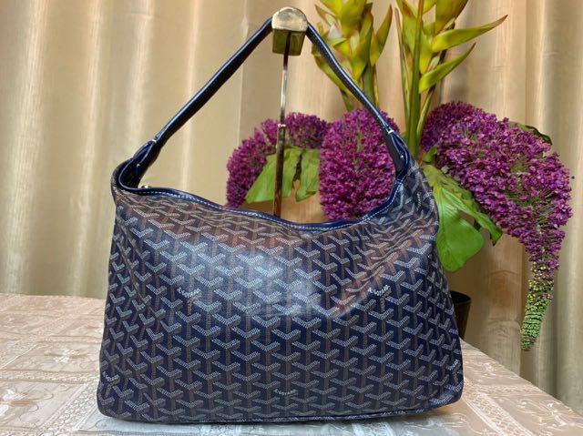 Goyard Blue Chevron Fidji Hobo Bag, Luxury, Bags & Wallets on