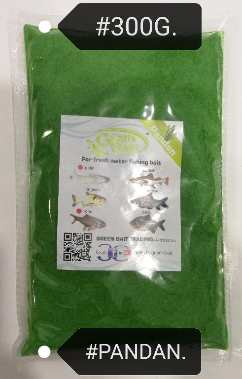 GreenBait Fishing Powder Dedak Ikan 300gram [Green Bait], Pet