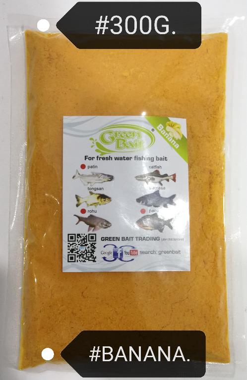 GreenBait Fishing Powder Dedak Ikan 300gram [Green Bait]