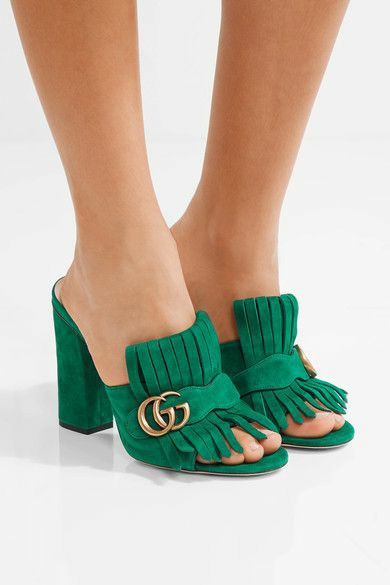 Gucci kiltie mule clearance
