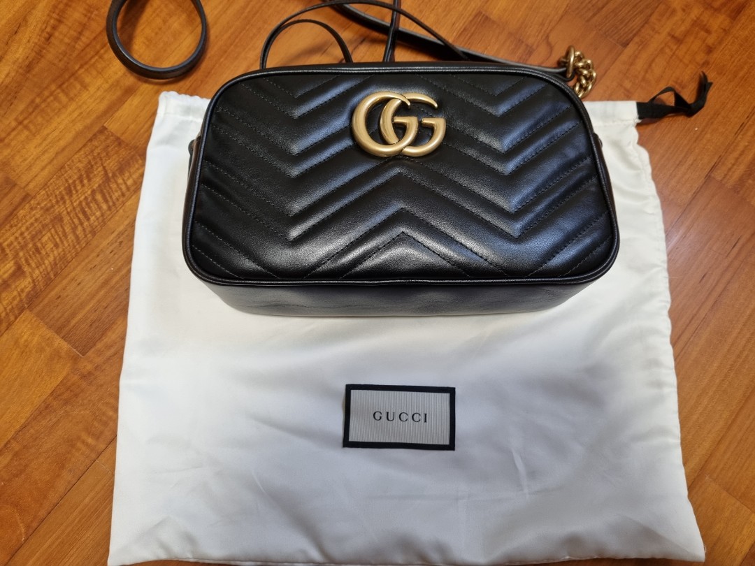 Gucci Marmont small camera bag, Luxury, Bags & Wallets on Carousell