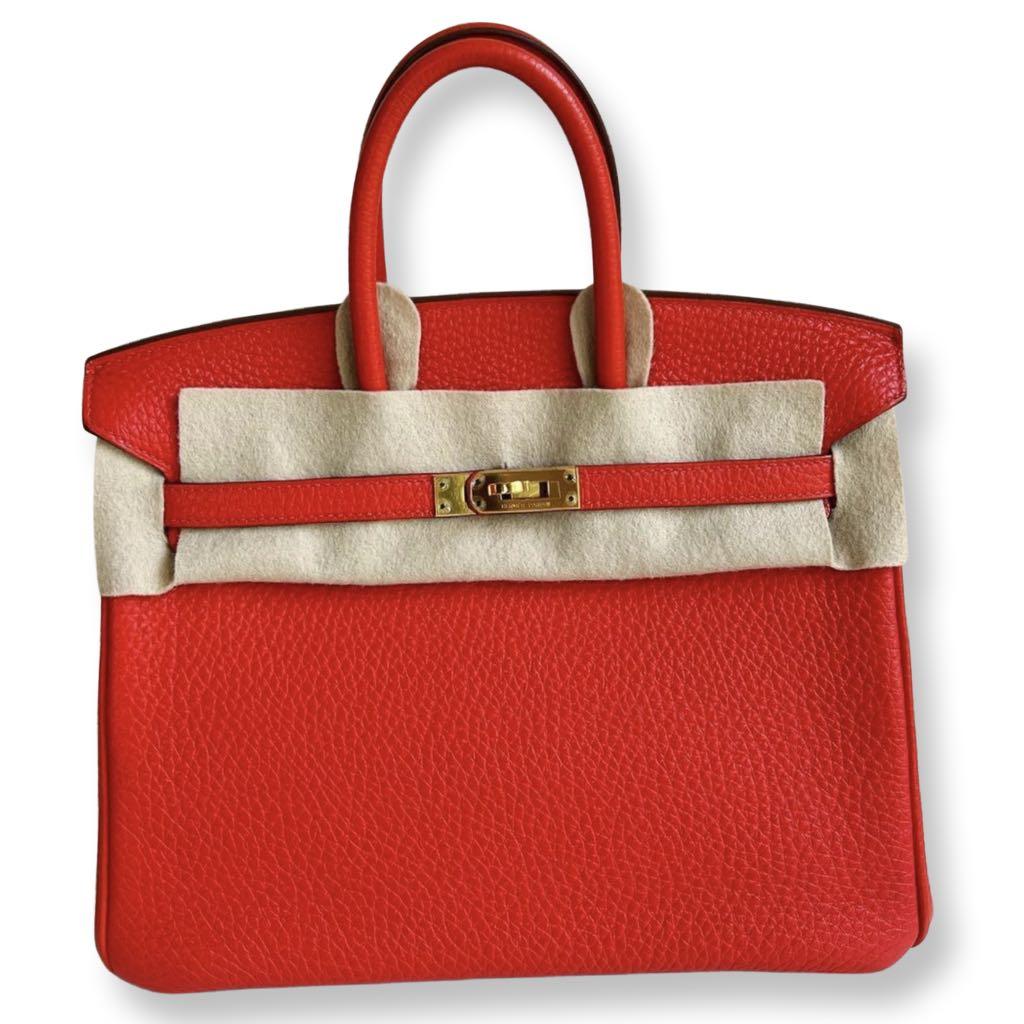 Hermes Birkin 25 Capucine Togo GHW, Luxury, Bags & Wallets on