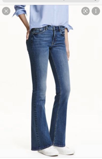 Bootcut low waist shop jeans h & m