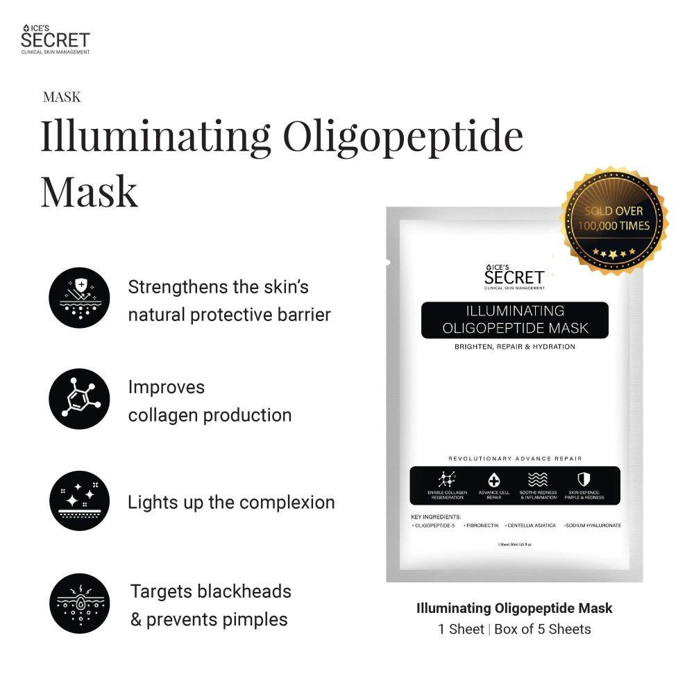 Ices Secret Illuminating Oligopeptide Mask Beauty And Personal Care Face Face Care On Carousell 