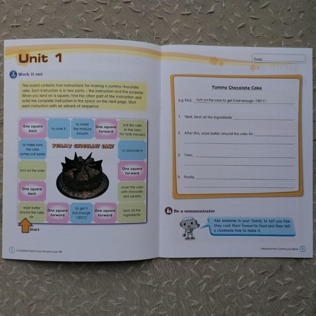 JUMPSTART Grammar Powerhouse, 興趣及遊戲, 書本 & 文具, 書本及雜誌 補充練習 Carousell