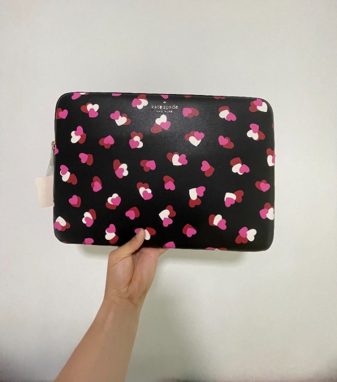 Kate Spade -Staci Universal Laptop Sleeve -K6930 flutter hearts, Computers  & Tech, Parts & Accessories, Laptop Bags & Sleeves on Carousell
