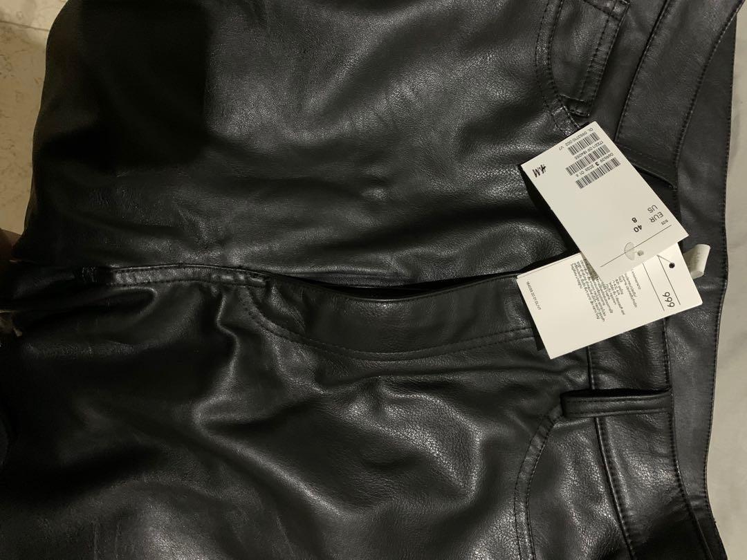 leather pants h\u0026m, Fesyen Pria, Pakaian 