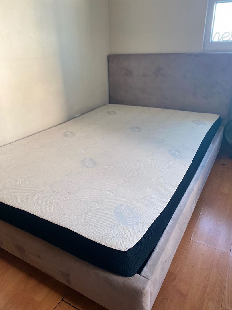 Mandaue Foam Bed Frame w/ free Uratex Matress (SemiDouble), Furniture