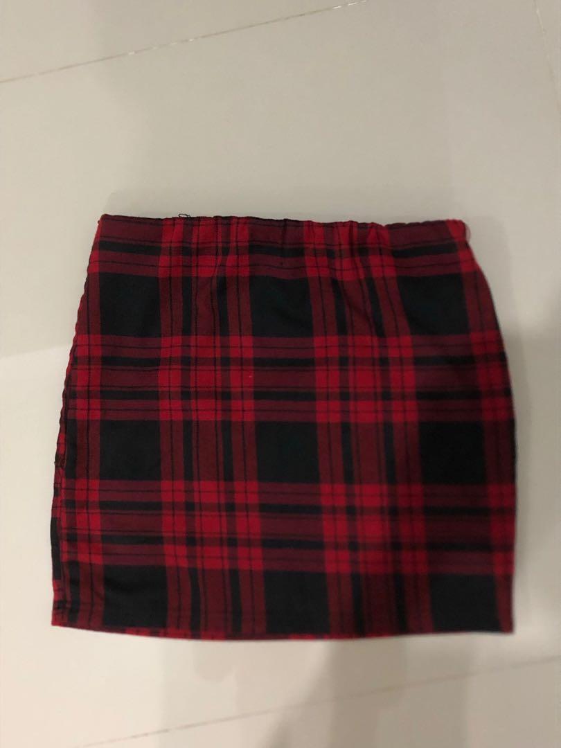 checkered skirts