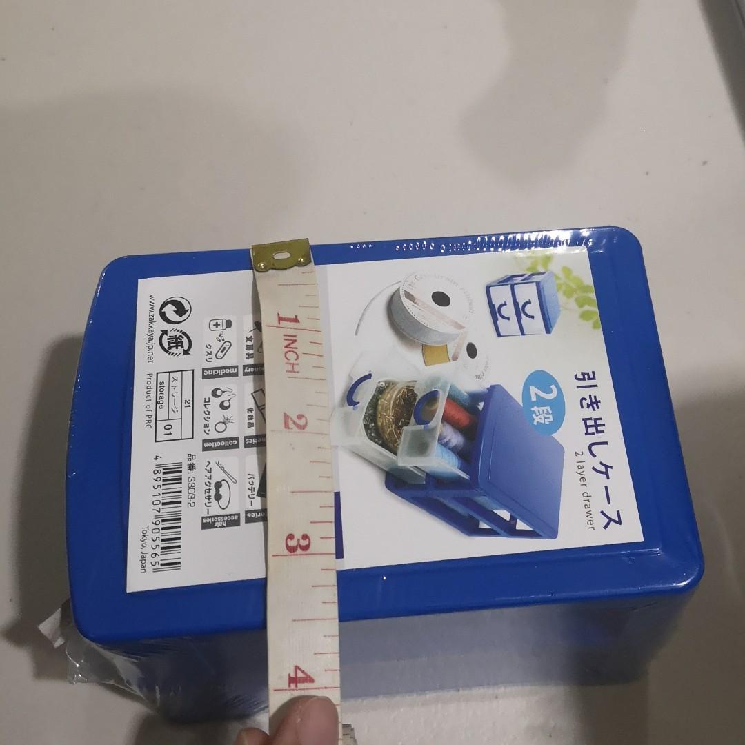 Mini Drawer 2 layer (Category: Storage Boxes & Baskets) located in Quezon City. Submitted by ddeonz (Listing ID 1150354402, Image 2). Description: Sealed and brand new See last three photos for dimensions Rfs: extra Last price posted Gcash payment.