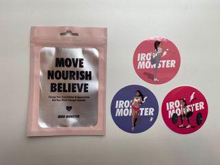 Move Nourish Believe Iron Monster Sticker | Fitness Sticker | Bodybuilding | Motivation | Discipline