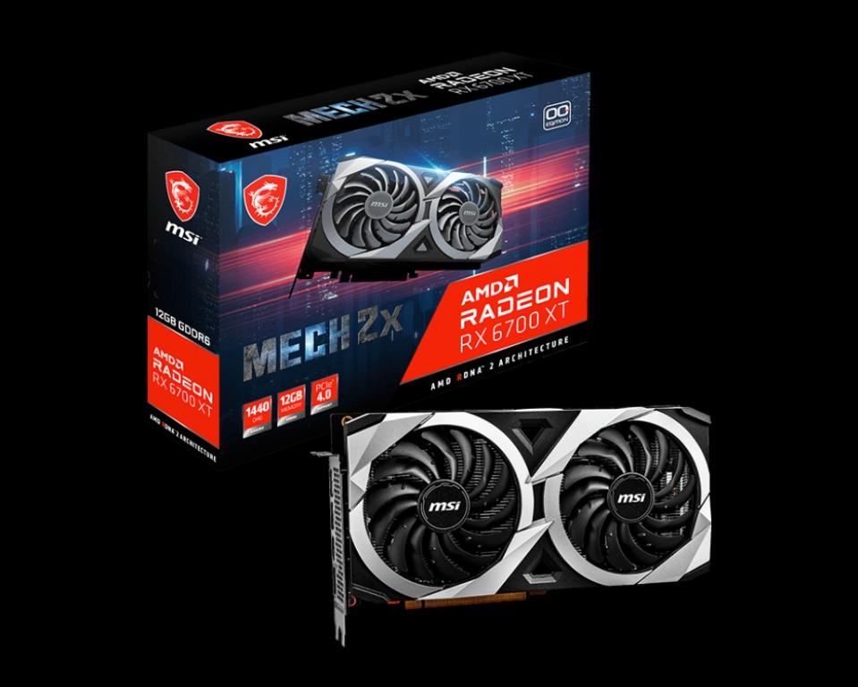 MSI Radeon RX 6700 XT MECH 2X 12G OC, Computers & Tech, Parts ...