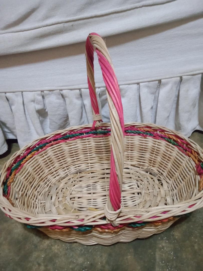 Native fruit/organizer/picnic basket (Category: Gift Baskets & Hampers) located in Quezon City. Submitted by Dbakerbel_th (Listing ID 1150306403, Image 1). Description: ✅14" Height ✅13" Width ✅18" Length.
