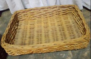 Native Rectangle pastry basket, tray storage organizer or fruit basket