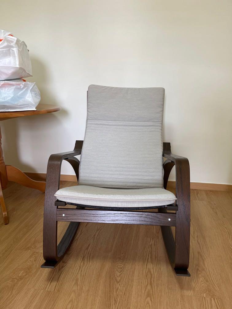 Never used POANG IKEA Rocking Chair Furniture Home Living Furniture Chairs on Carousell