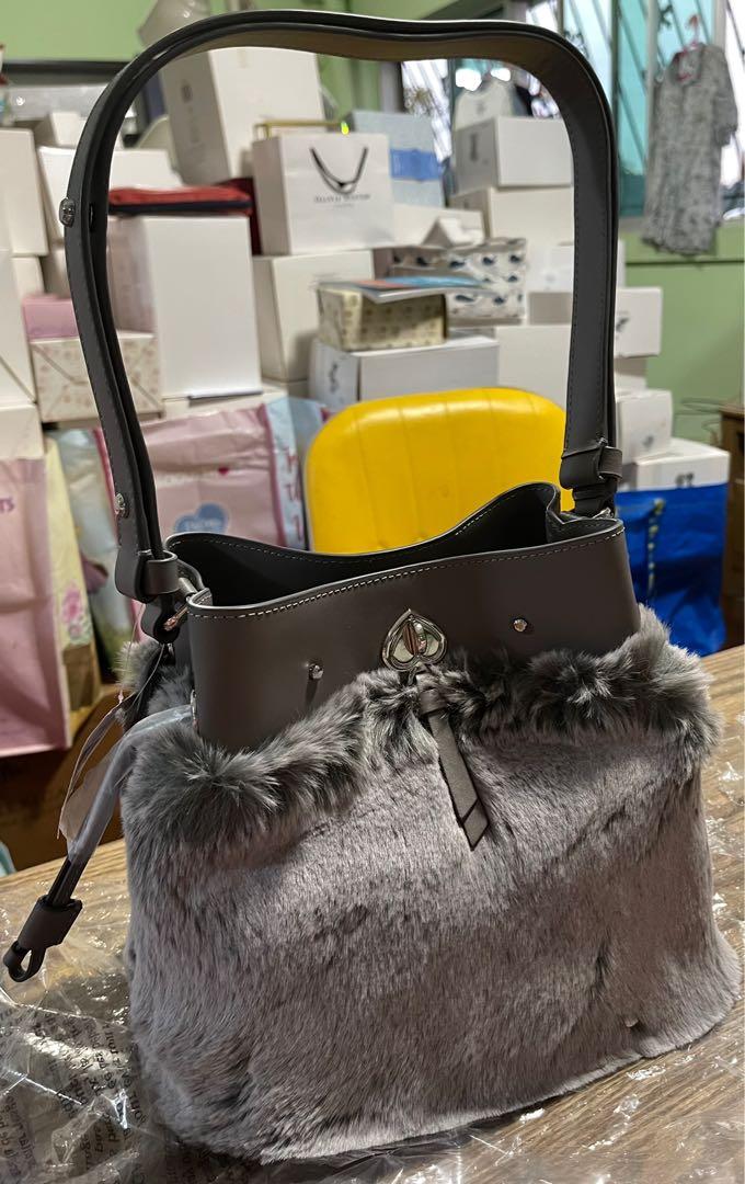 Kate Spade Marti Small Bucket Bag, Grey Cat - Handbags & Purses