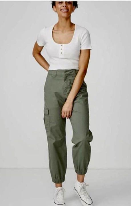 Cotton on army pants sales