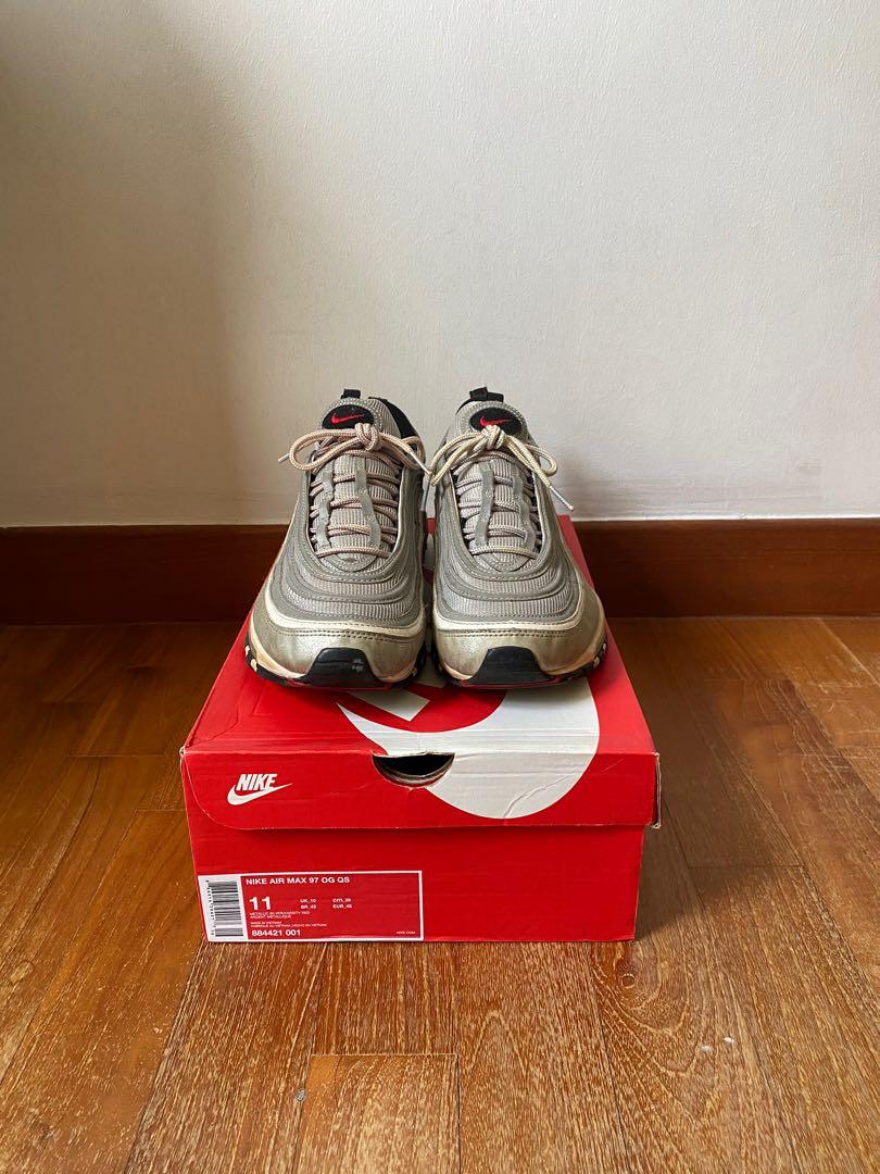 Nike air max 97 silver bullet size 7 top
