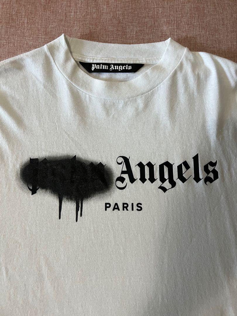 Palm Angels Paris Spray Tee - Black