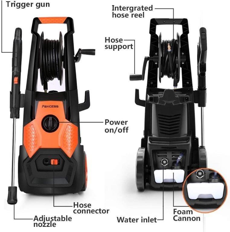 PAXCESS Electric Pressure Washer 2150 PSI 1.85 GPM High Pressure Power