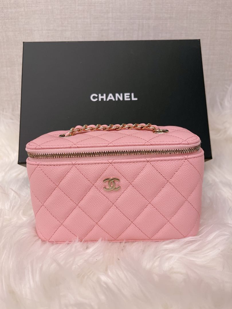 Pink Chanel vanity bag, Women's Fashion, Bags & Wallets, Crossbody