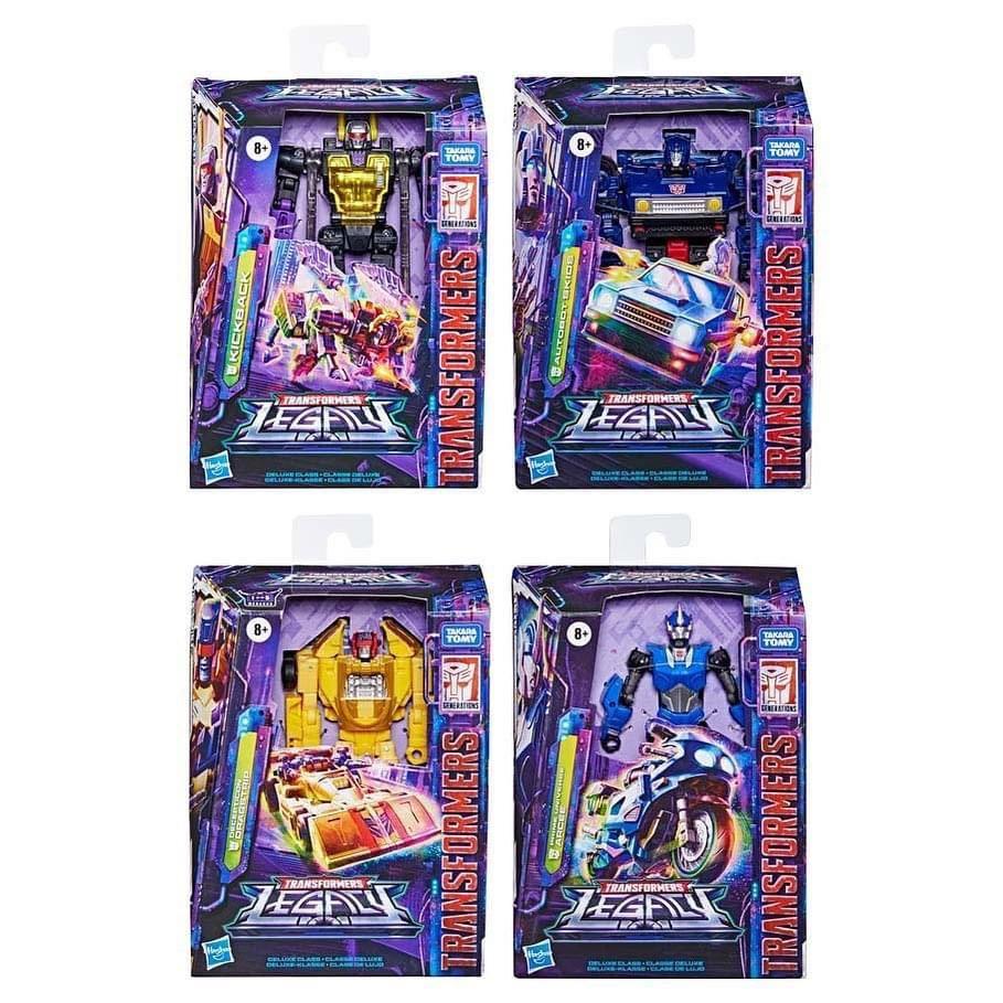 PO - Apr] Hasbro Transformers Legacy Deluxe Class Wave 1 Set of 4 