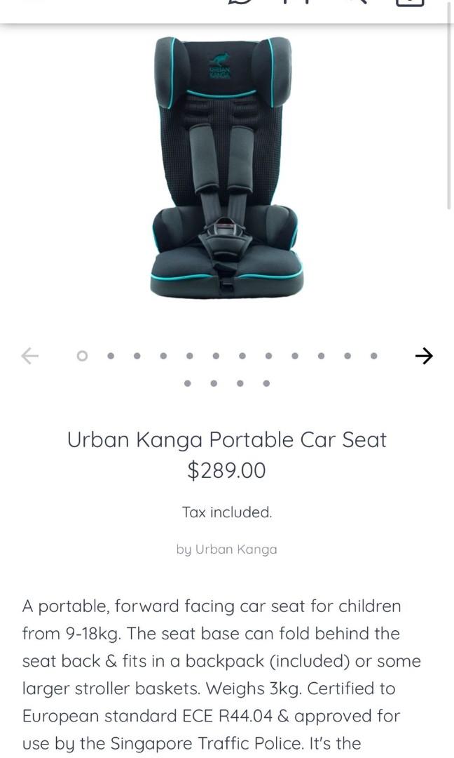 Portable urban Kanga car seat, Babies & Kids, Going Out, Car Seats on