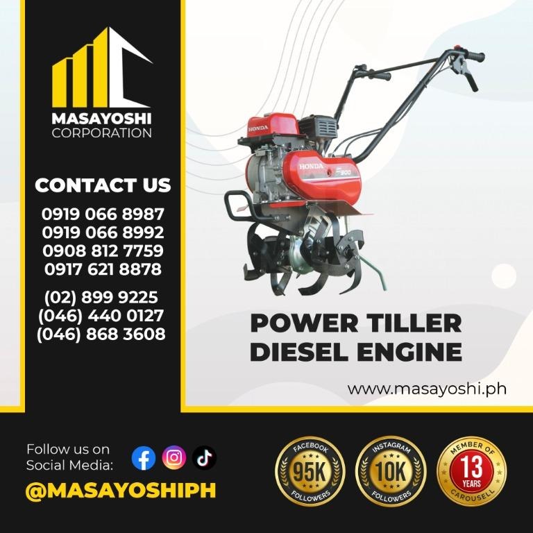 Power Tiller Diesel Engine Agricultural Equipment Tiller