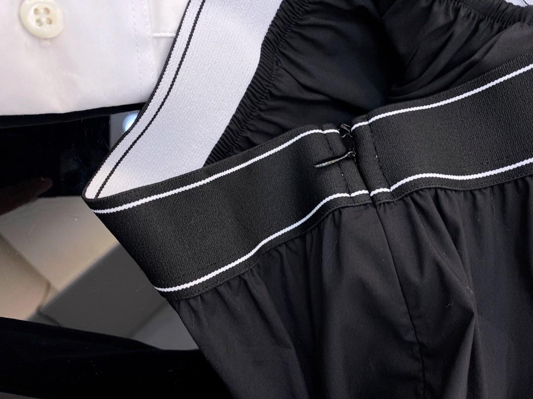 Prada Cropped Shirt With Logo Waist 