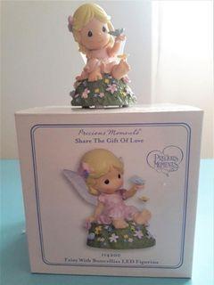 SALE! Precious Moments Gift of Love Collection 2011 "Fairies with Butterflies LED Figurine