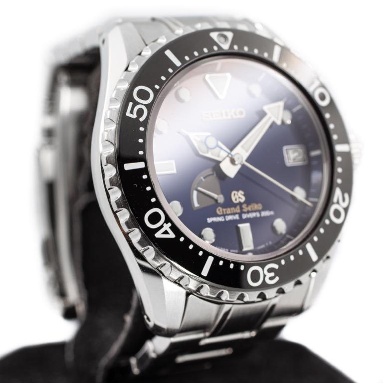 Preowned Grand Seiko Diver Spring Drive Blue Limited Edition Ref: SBGA071,  Luxury, Watches on Carousell