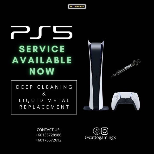 PS5 Playstation 5 Cleaning & Liquid Metal Replacement, Video Gaming