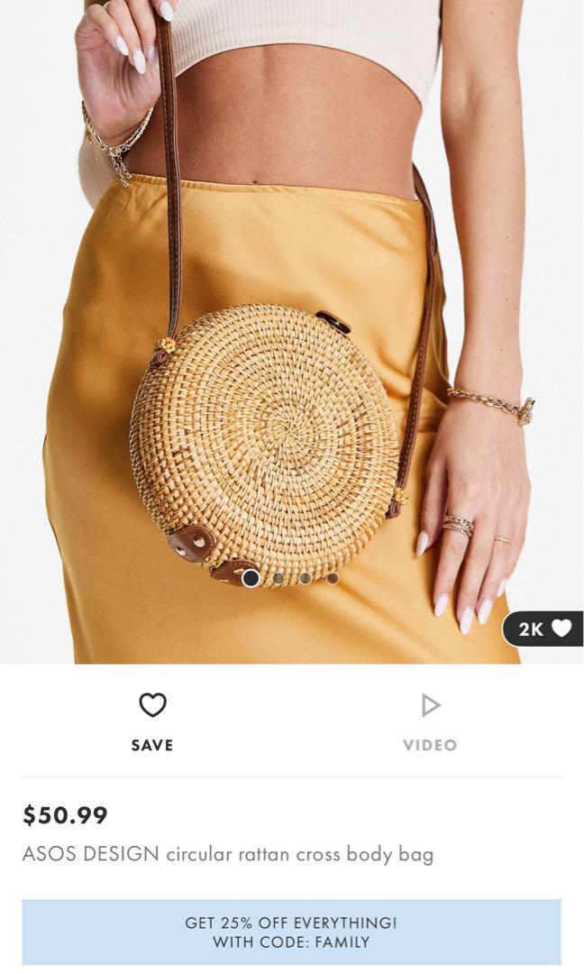 Rattan circular bag top
