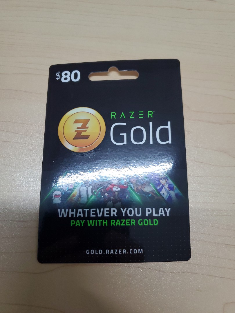 Razer Gold card 80, Video Gaming, Gaming Accessories, Game Gift Cards & Accounts on Carousell
