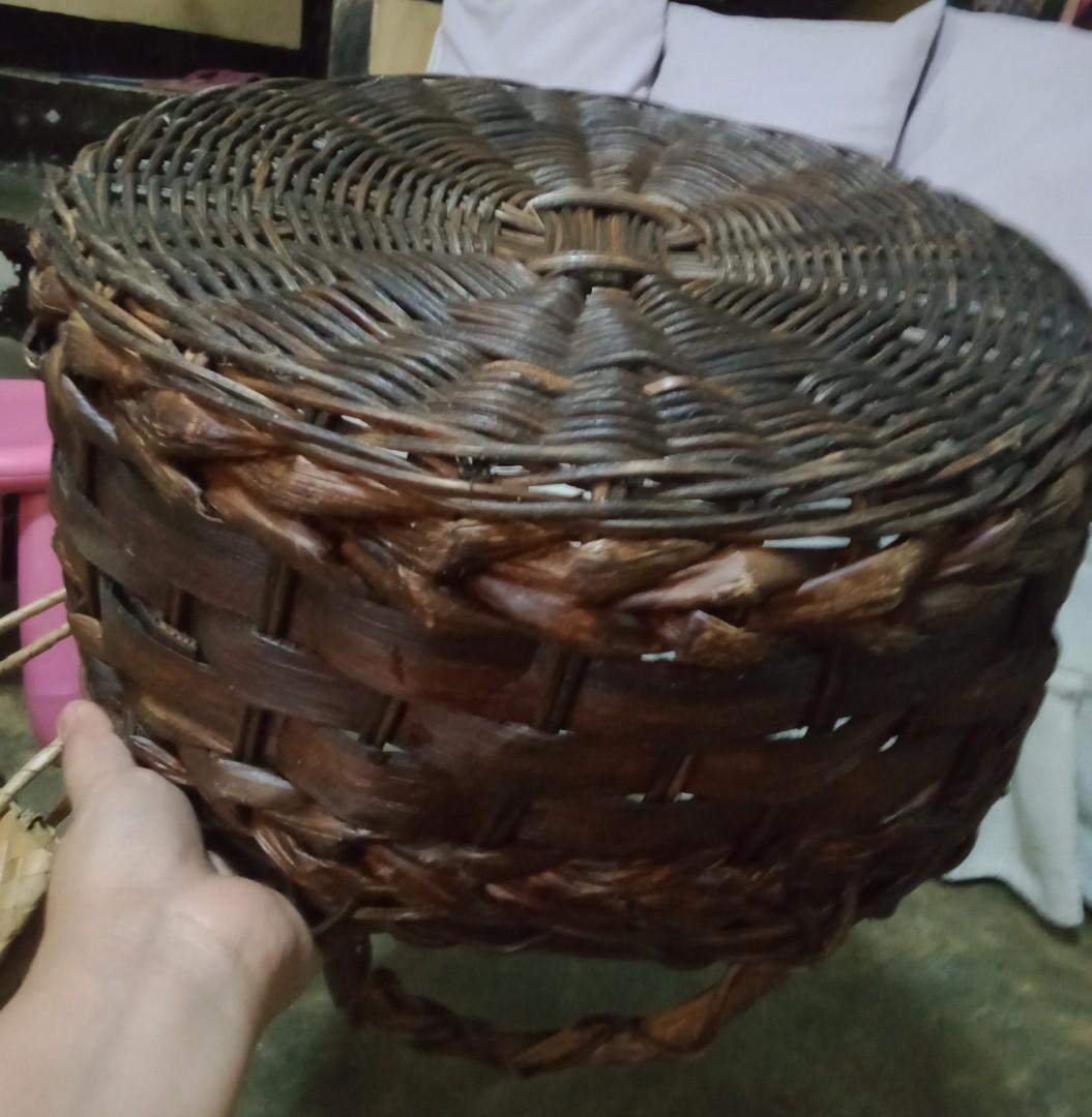 Round Native Basket (Category: Gift Baskets & Hampers) located in Quezon City. Submitted by Dbakerbel_th (Listing ID 1150227784, Image 2). Description: ✅14" Round ✅7" Height.