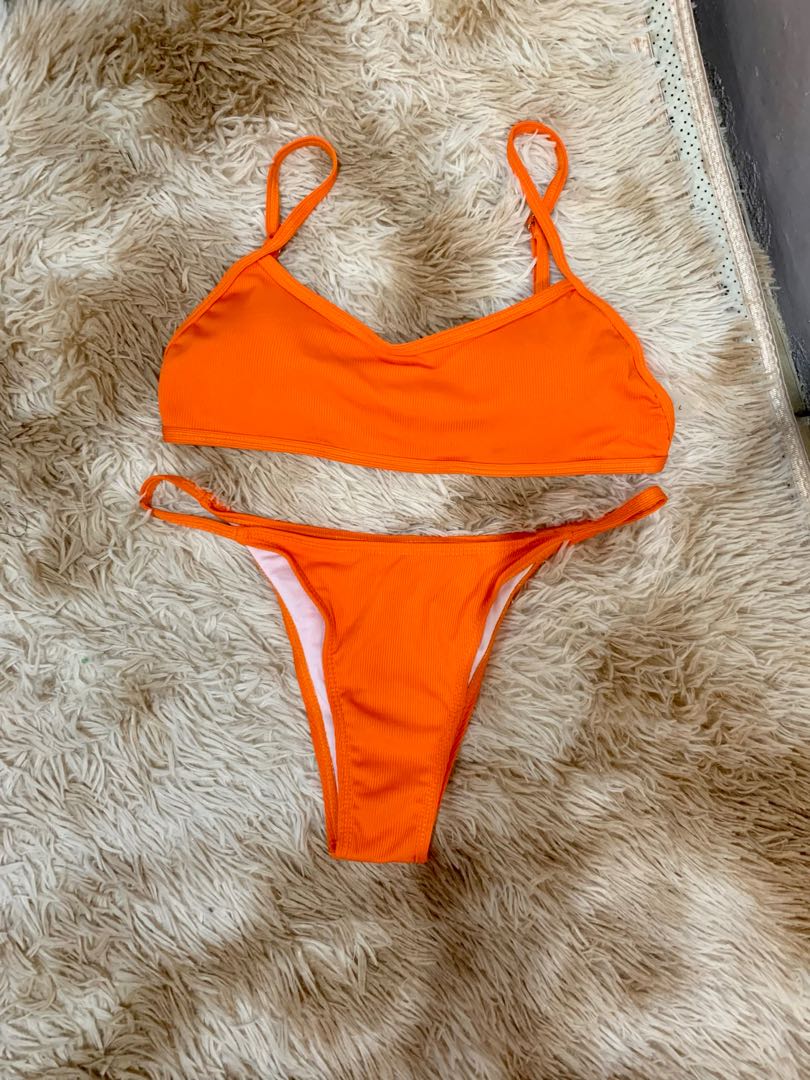Neon Orange Bikinis, Women's Fashion, Swimwear, Bikinis & Swimsuits on
