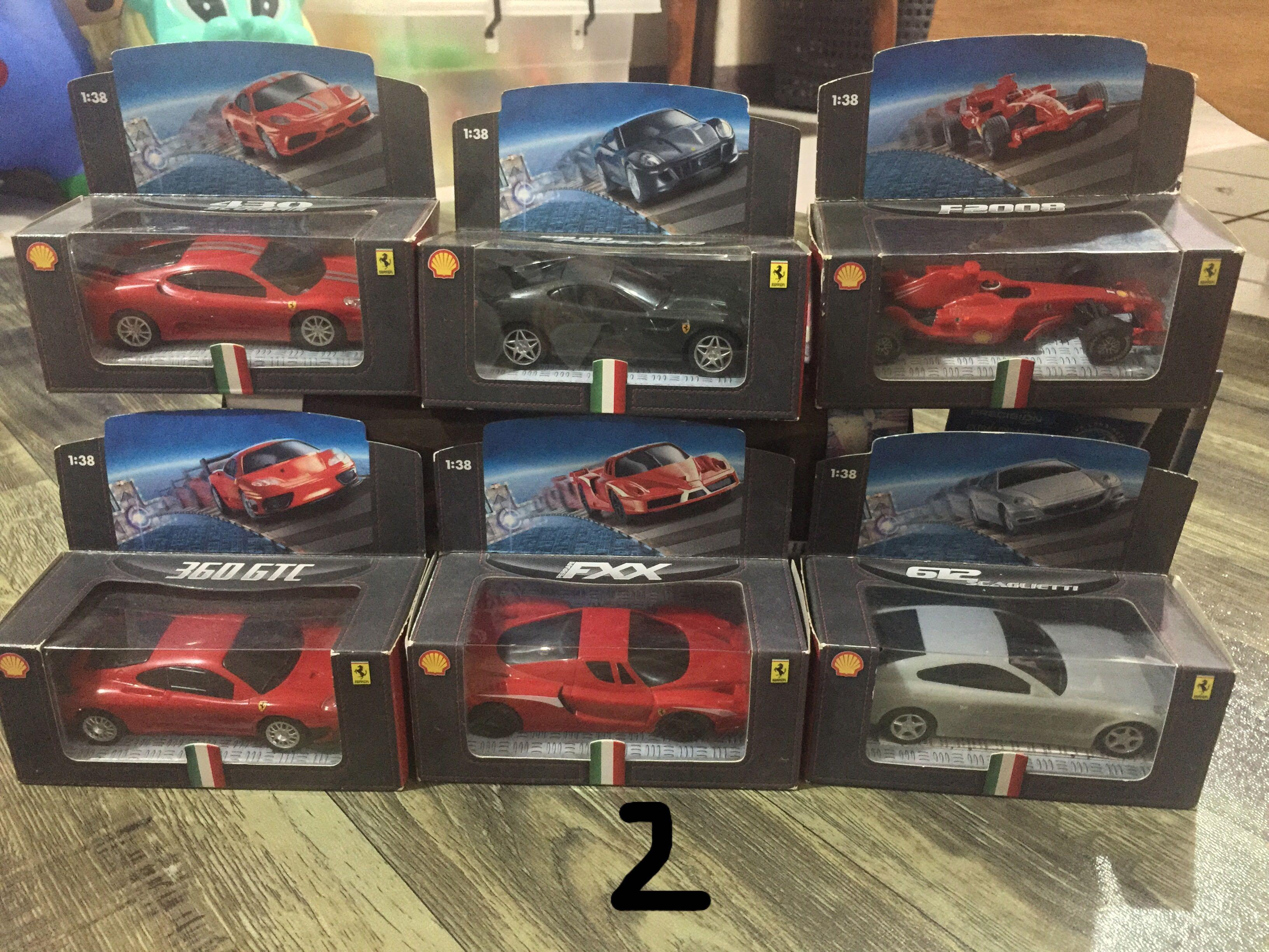 Shell Ferrari collection complete set 1:38, Hobbies & Toys, Toys ...