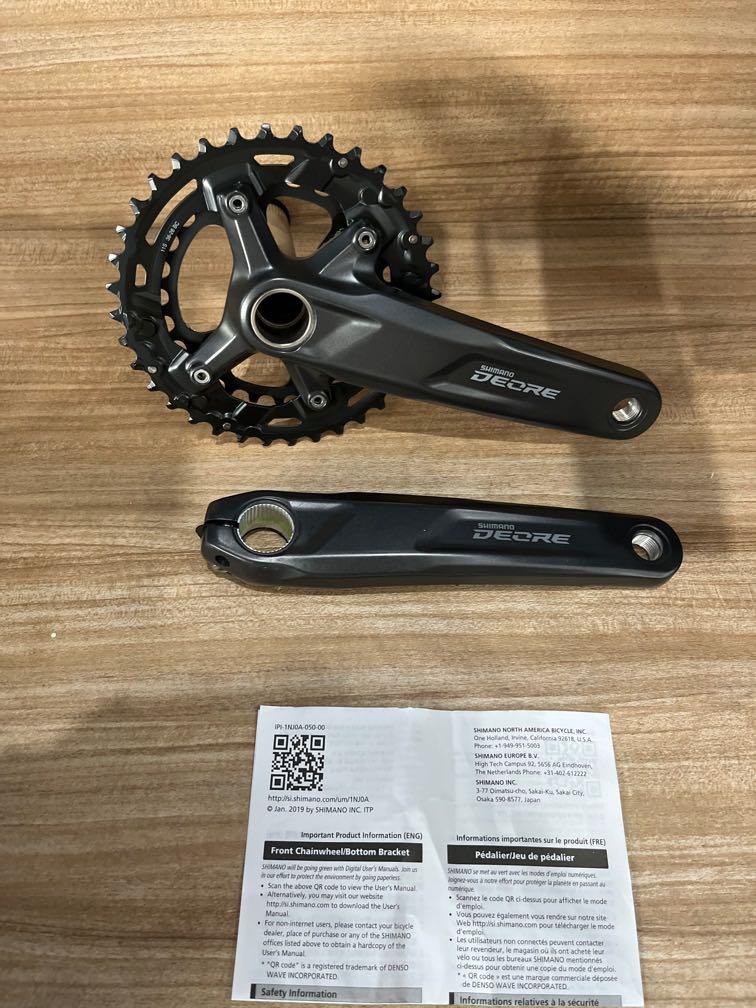 Shimano Deore 2 pc Crankset crank front chainwheel