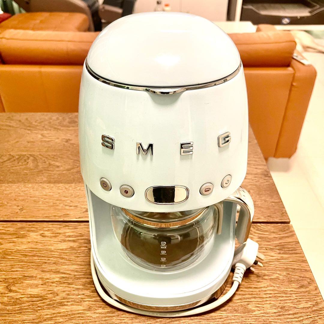 smeg drip filter coffee machine pastel 