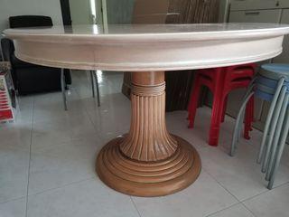Solid American hard wood dining table (big) used