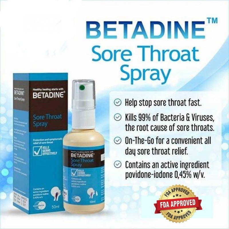 Betadine throat spray harga