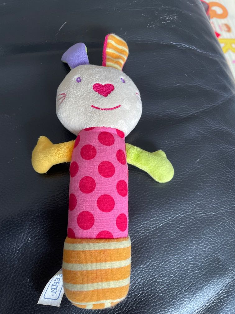 Squeezing toy rabbit, Babies & Kids, Infant Playtime on Carousell