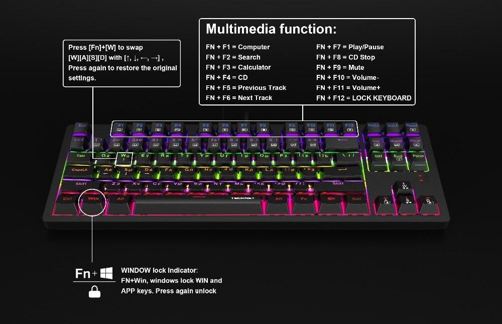Layout Mechanical Keyboard 88 Keys, Video Gaming, Gaming